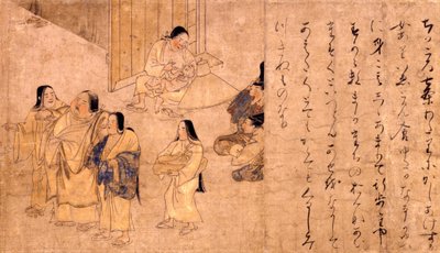 Donna corpulenta da Yamai no soshi (Rotolo delle malattie e deformità) da Unbekannt Unbekannt